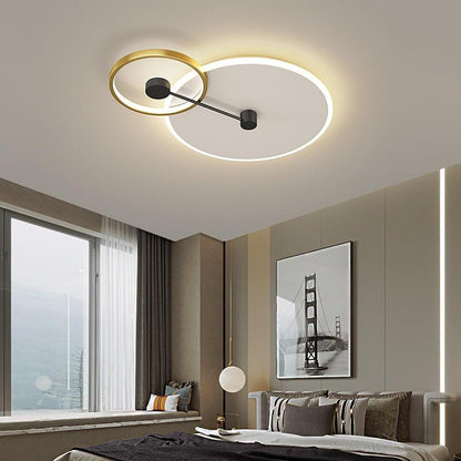 Geometrical Circles Dimmable LED Modern Flush Mount Ceiling Lights Pendant