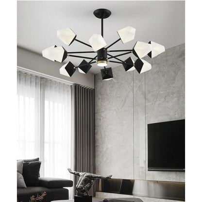 Geometrical Pendant Light Metal Acrylic Nordic Living Roon Ceiling Light