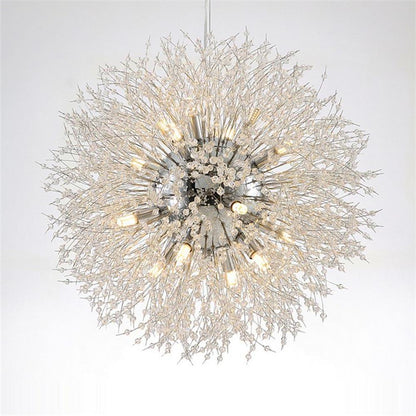 Chic Modern Metal Crystal Globe Design Chandeliers Kitchen Lighting Dining Room Lighting Ceiling Light 1 Bulb