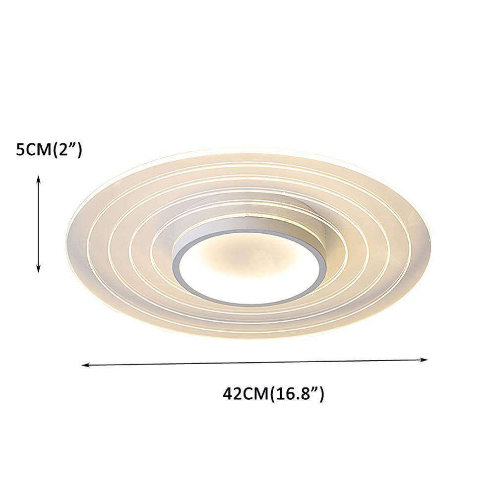 Multiple Circles Dimmable LED Modern Flush Mount Lighting Ceiling Lights