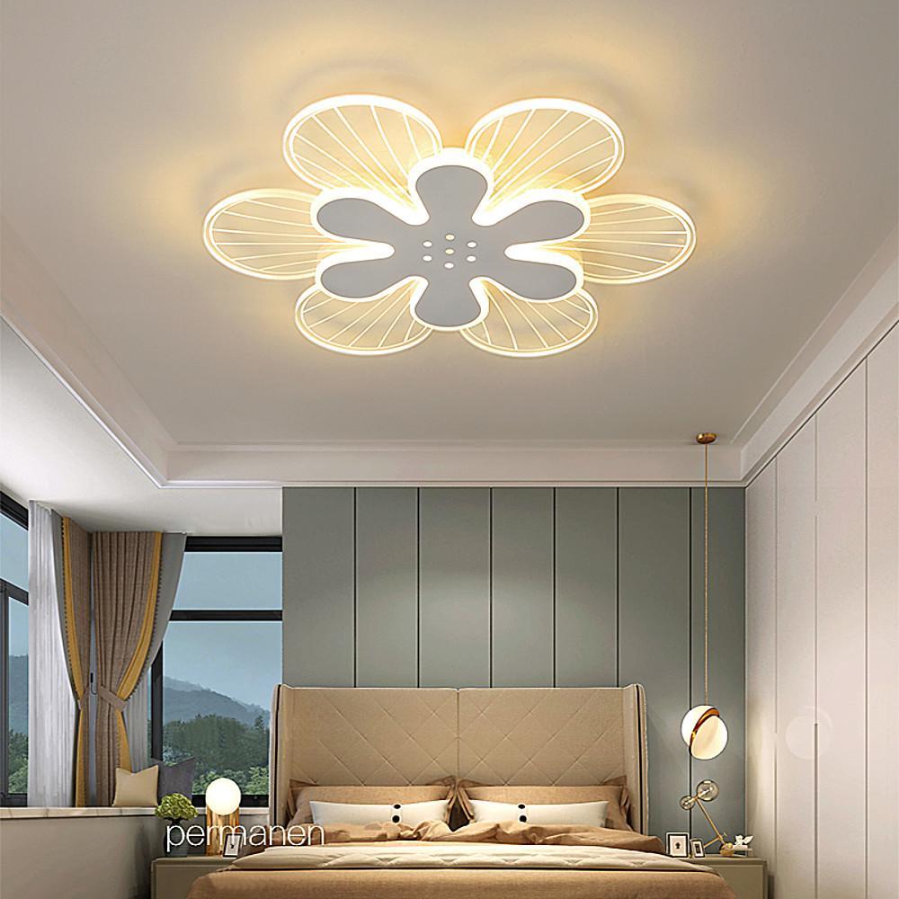 Novelty Stylish Flower LED Flush Mount Ceiling Light for Bedroom