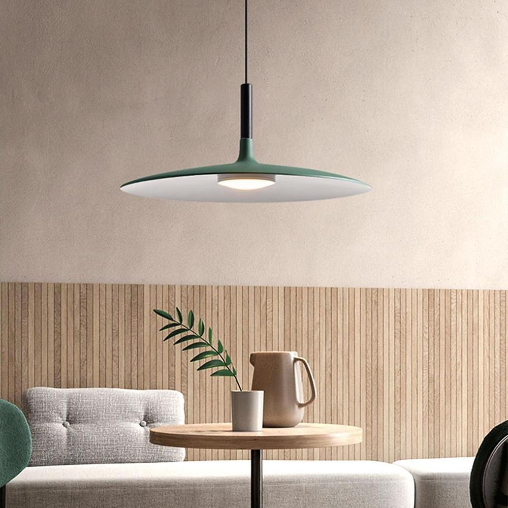 Flat Circular LED Nordic Pendant Lighting Hanging Ceiling Lights