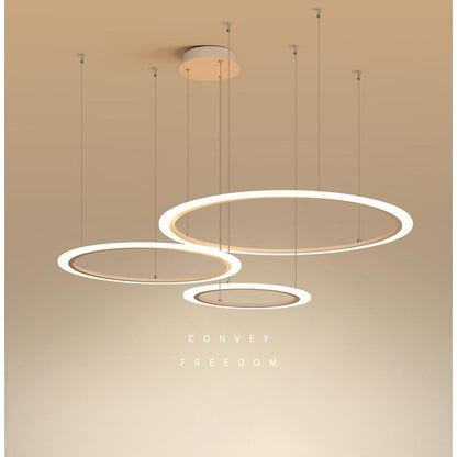 Artistic Circles LED Modern Chandeliers Hanging Ceiling Lights Pendant Light