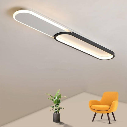 2 Rectangle Flush Mount Ceiling Light Minimalist LED Light