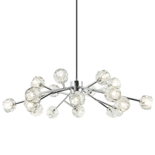 Rosa 18-Light Pendant in Matte Black