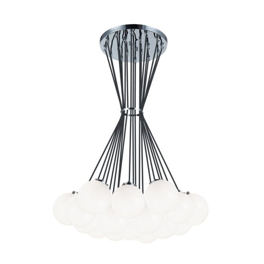 The Bougie 19-Light Chandelier in Chrome