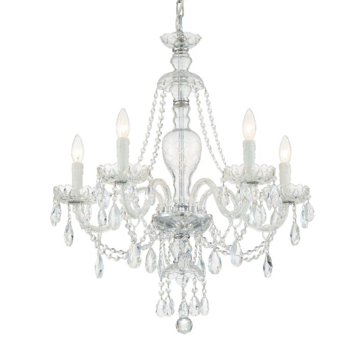 Candace Chandelier in Polished Chrome with Swarovski Strass Crystal Crystals