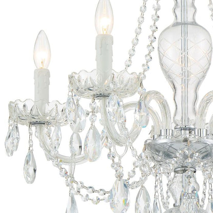 Candace Chandelier in Polished Chrome with Swarovski Strass Crystal Crystals