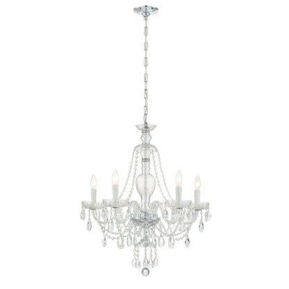 Candace Chandelier in Polished Chrome with Swarovski Strass Crystal Crystals