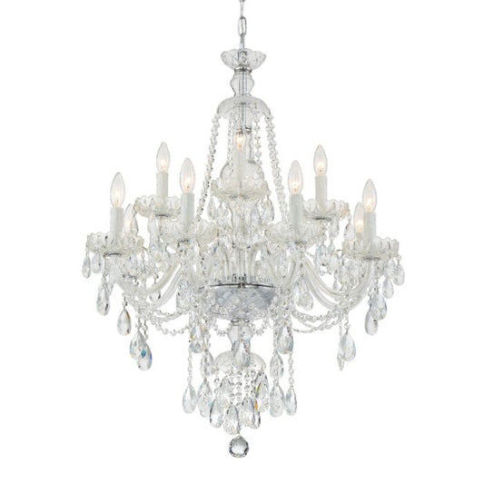 Candace Chandelier in Polished Chrome with Swarovski Strass Crystal Crystals