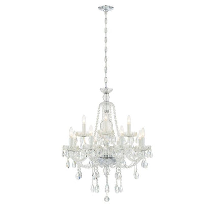 Candace Chandelier in Polished Chrome with Swarovski Strass Crystal Crystals