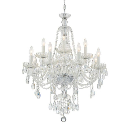 Candace Chandelier in Polished Chrome with Swarovski Spectra Crystal Crystals