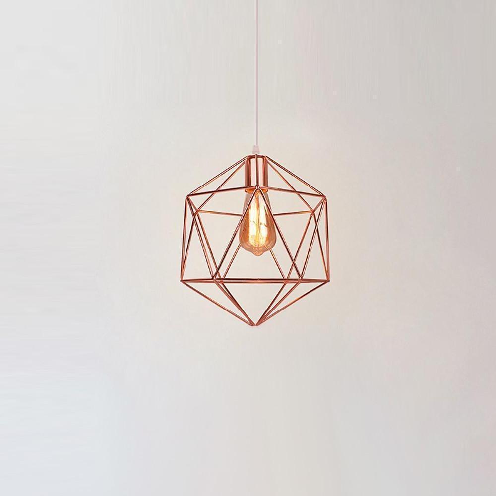 Geometric Cage LED Industrial Modern Ceiling Light Flush Mount Lighting