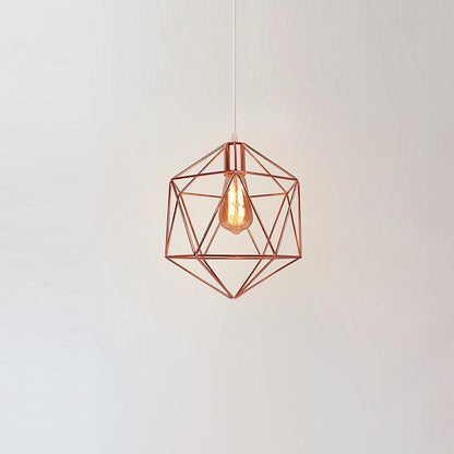 Geometric Cage LED Industrial Modern Ceiling Light Flush Mount Lighting