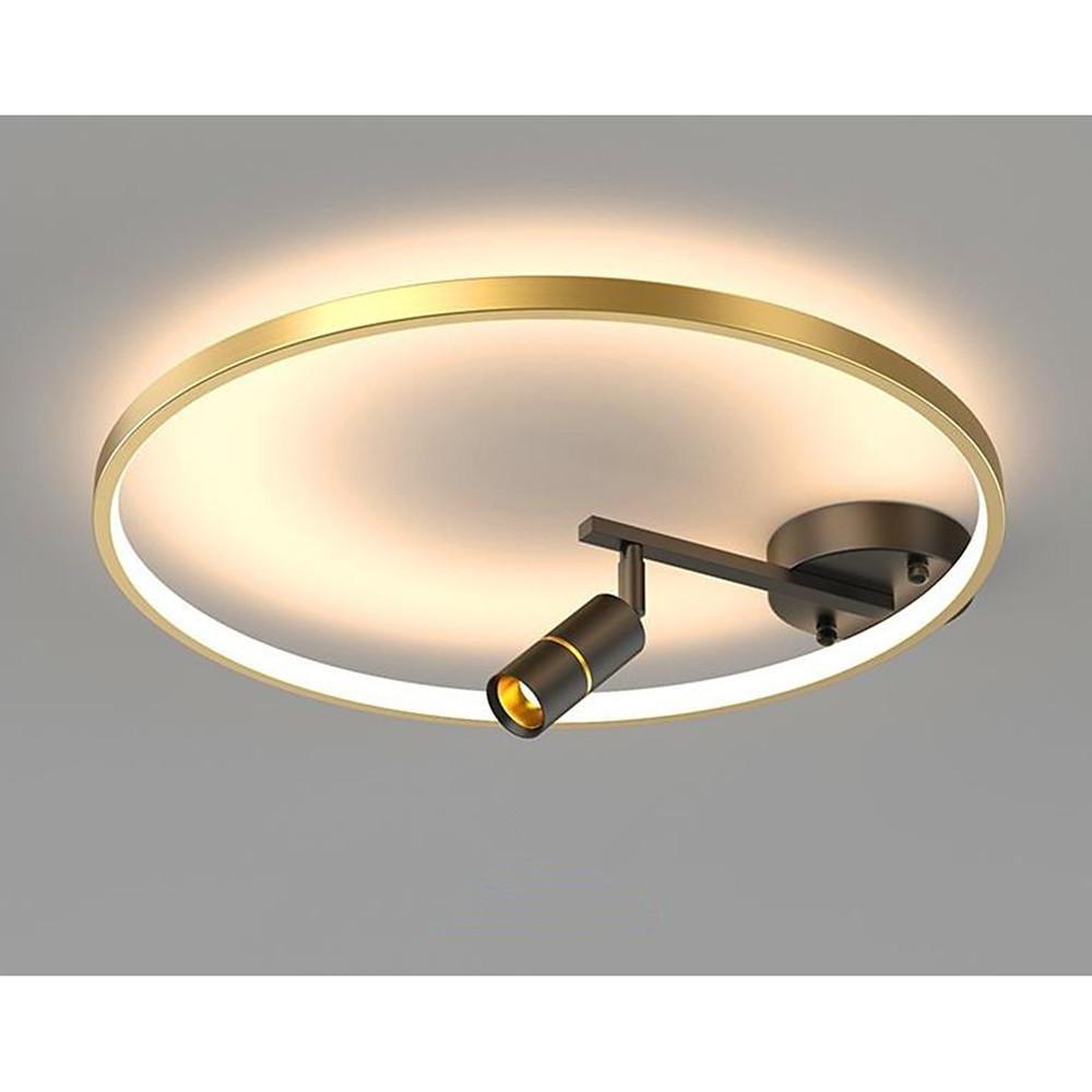 LED Circle Spotlight Modernist Single Dimmable Flush Mount Ceiling Light for Bedroom