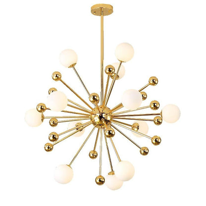 Modern Nordic Cluster Sputnik Chandelier Globe Glass Bubble Chandelier 12 Bulbs