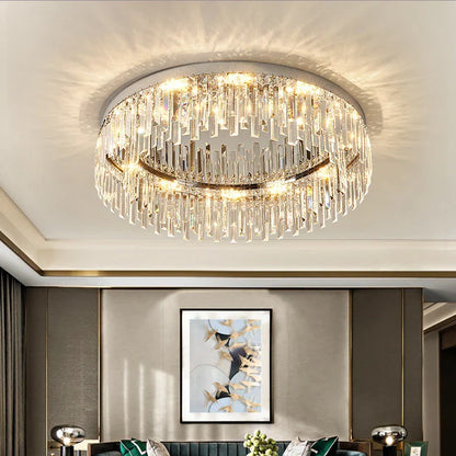 Gio Flush Mount Crystal Ceiling Light