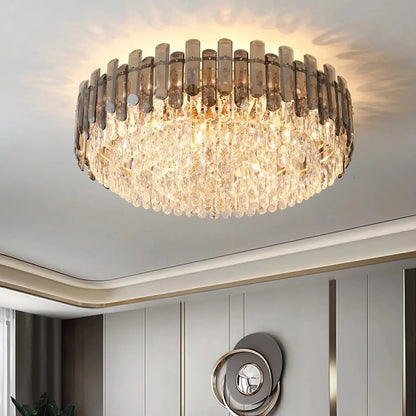 Venice Flush Mount Crystal Chandelier