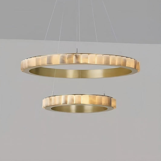 Moonshade Natural Marble Modern  Chandelier