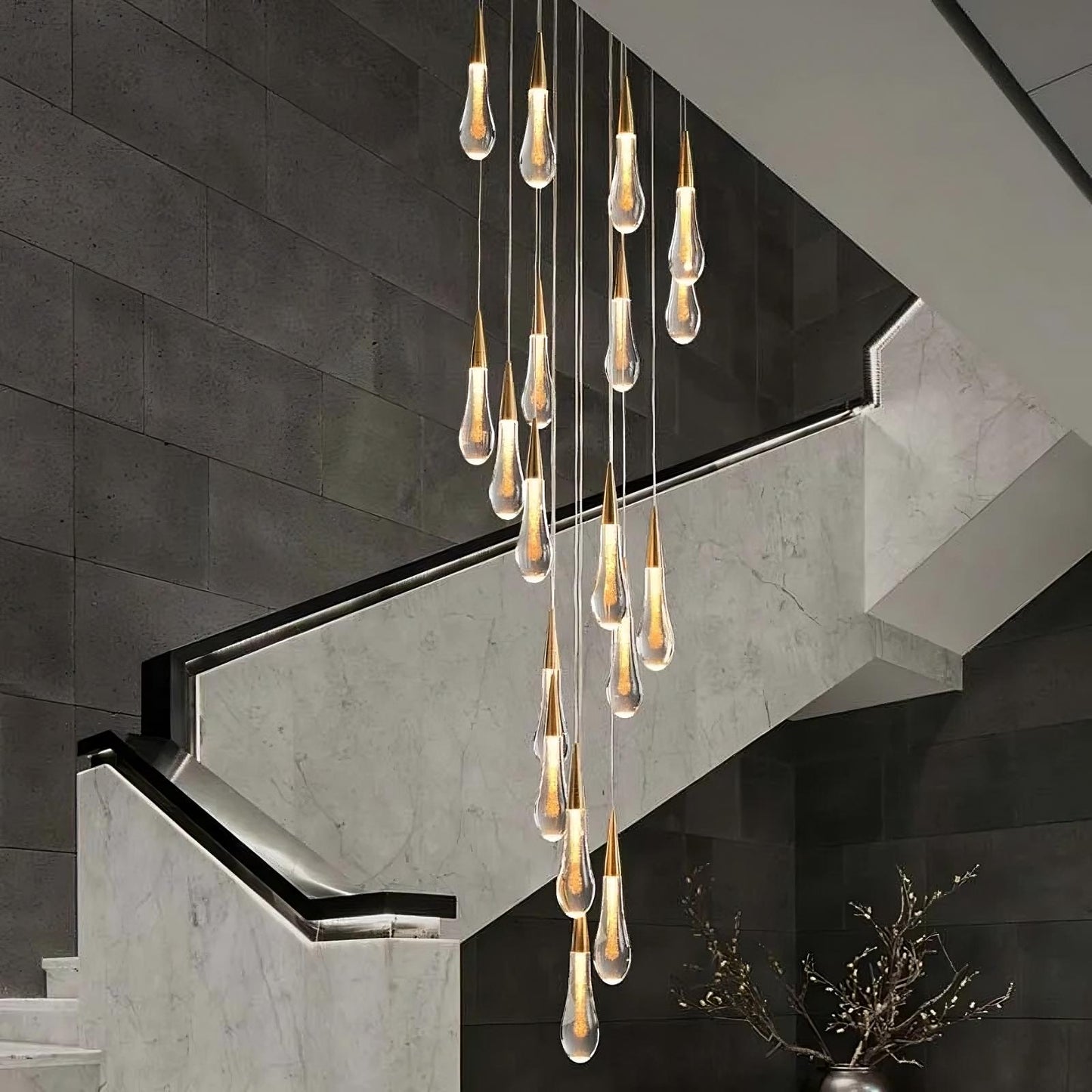 Pendant Light Fixture For Stairwell