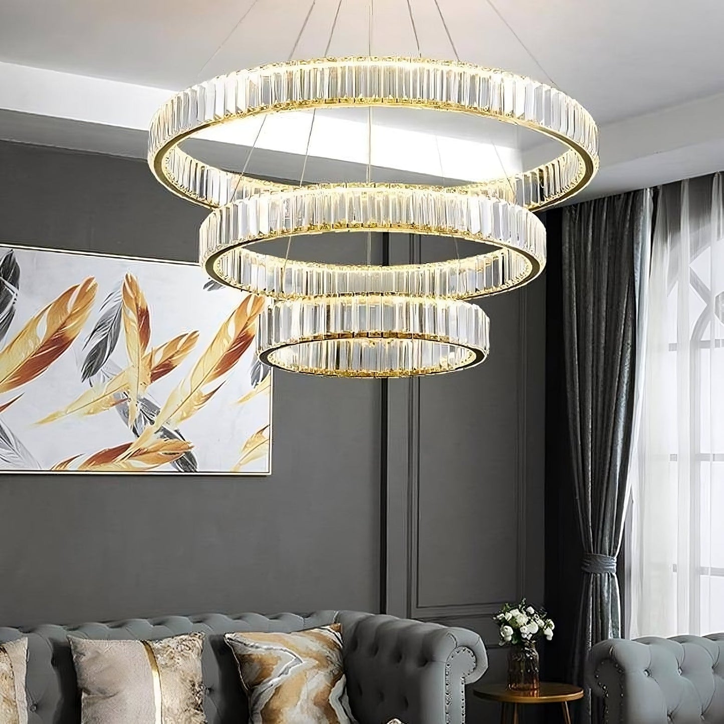 Roma 3-Tier Modern Chandelier