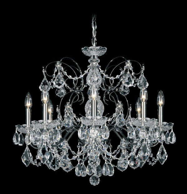 Chandelier, 8-Light, Aurelia Gold, Clear Heritage Crystal, 24"W (1707-211 17XW8H)