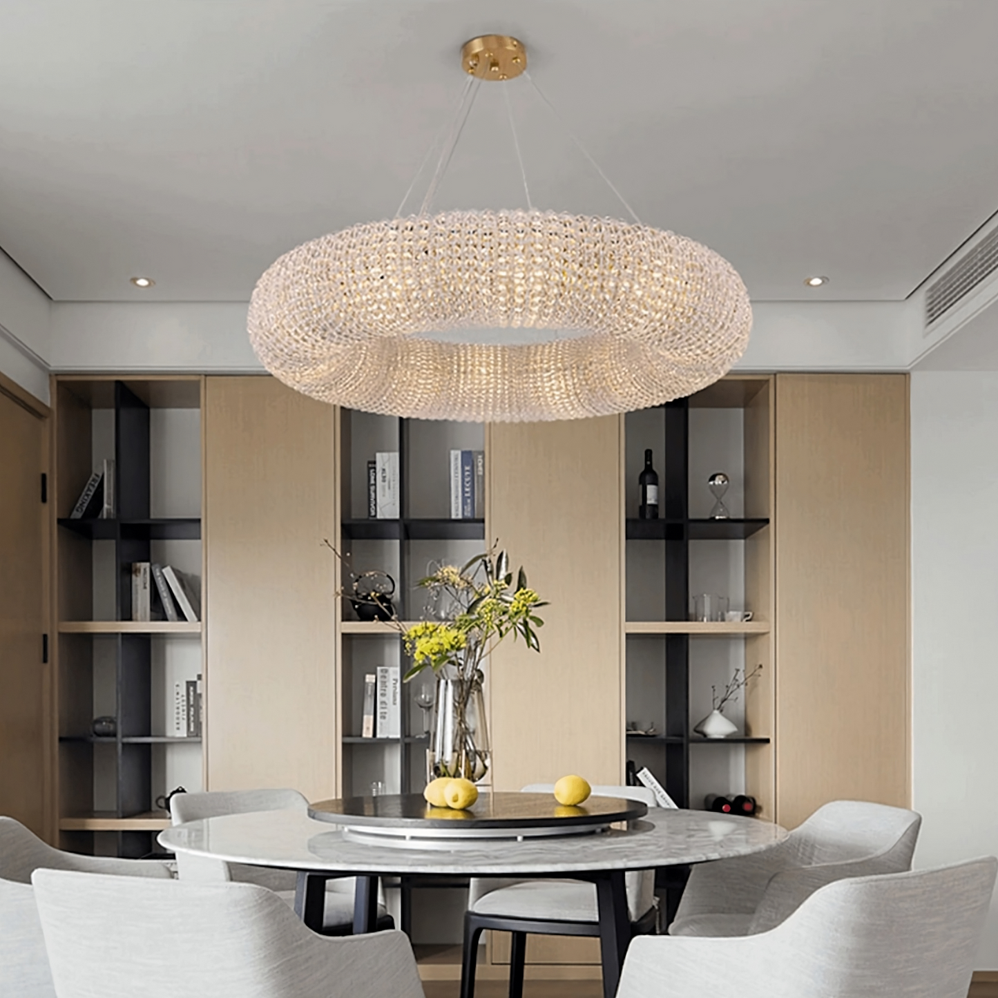 Bergamo Crystal Modern Chandelier