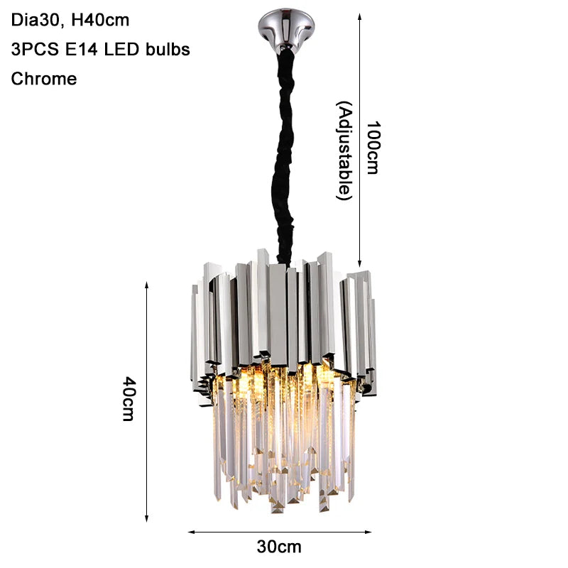 Gio Crystal Kitchen Light Fixture