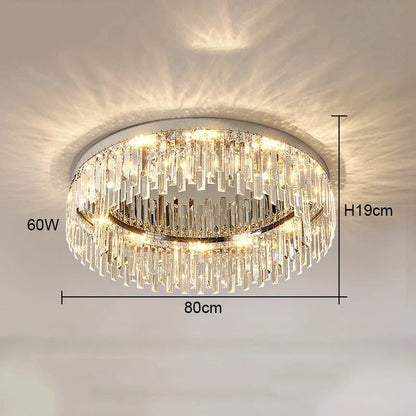 Gio Flush Mount Crystal Ceiling Light