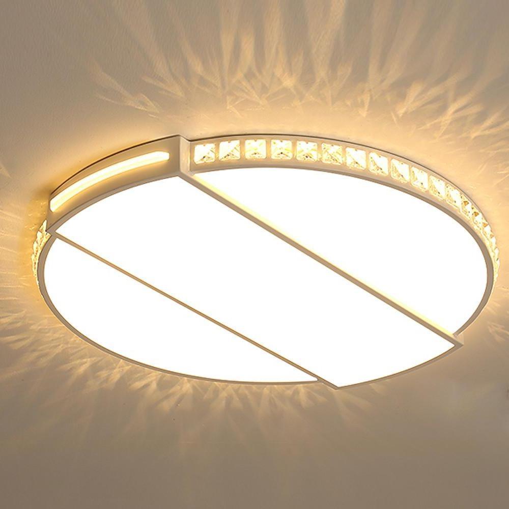 Circle Rectangular Flush Mount Light Fixtures Single LED Ambient Light