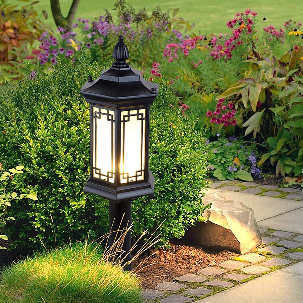 Classic Asian Style Landscape Decorative Lighting Pathway Lights for Villa Courtyard