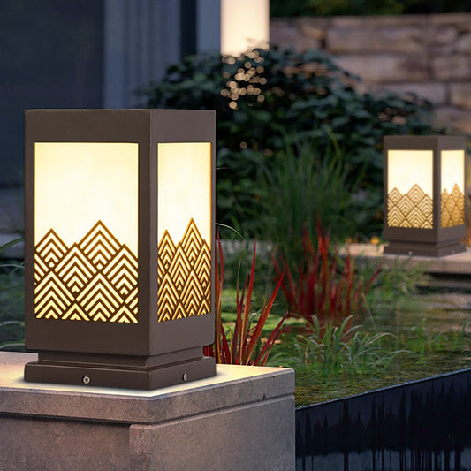 Classical Hollowed Pattern Landscape Decorative Lighting Waterproof Lawn Lamp for Outdoor