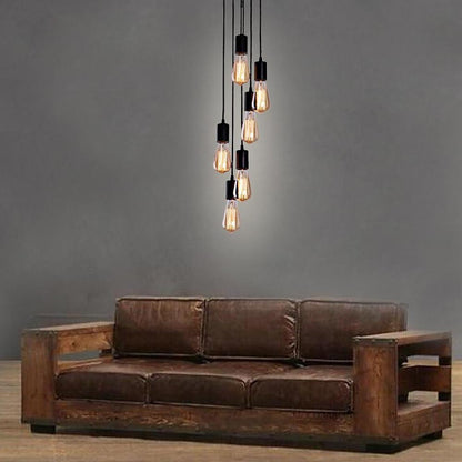 Cluster Teardrop Pendant Light Braided Island Industrial Pendant Lighting