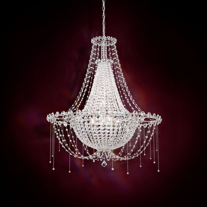 Chrysalita 8-Light Chandelier in Stainless Steel