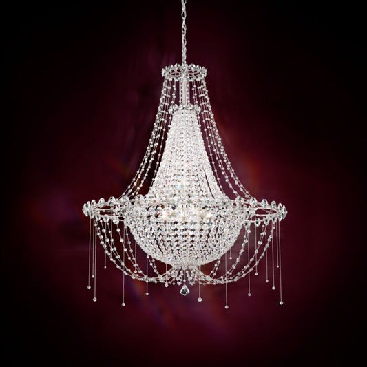 Chrysalita 8-Light Chandelier in Stainless Steel