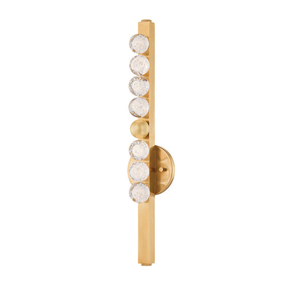 Wall Sconce, 1-Light, LED, Brass, 22.5"H (382-01-VB CZ7D)