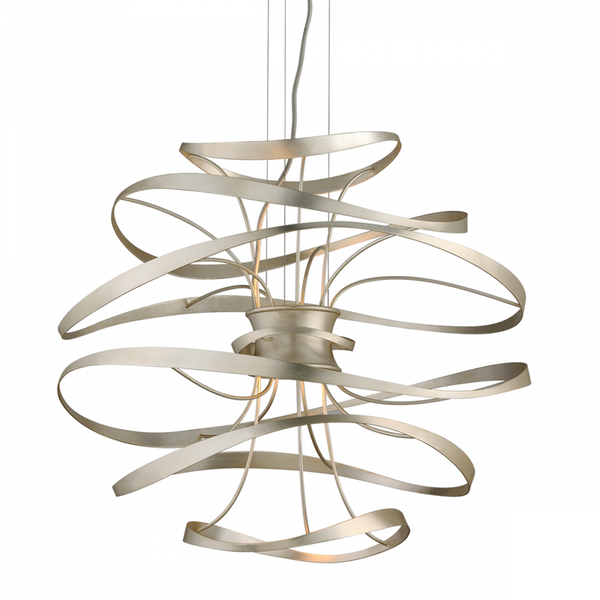 Pendant, 2-Light, LED, Silver, Steel, 26"W (213-42-SL/SS CY9N)