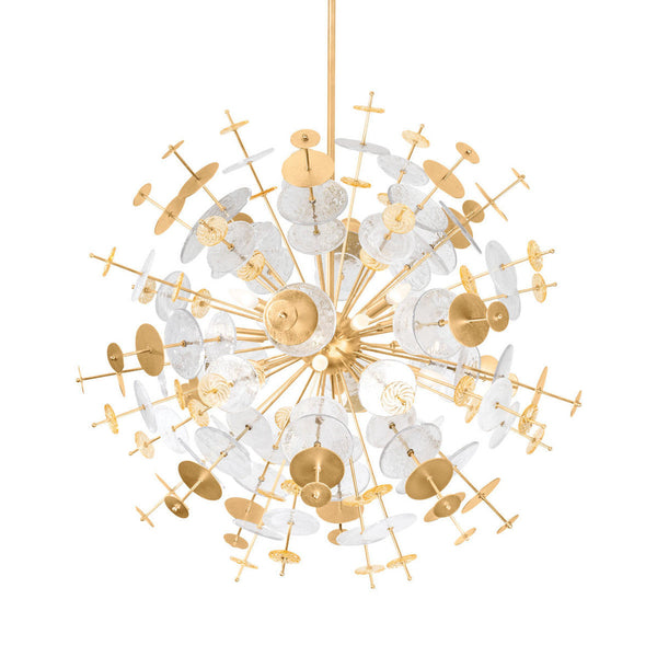 Chandelier, 12-Light, Gold, 40.5"W (371-37-VGL CYAL)