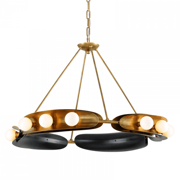 Chandelier, 12-Light, Brass, 41"W (271-012-VB/BBR 95G2)