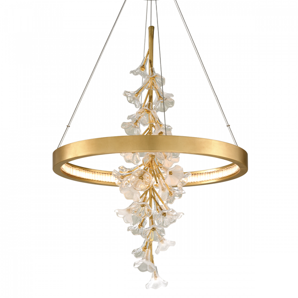 Chandelier, 1-Light, LED, Gold, 38.5"H (268-71-GL CY8W)