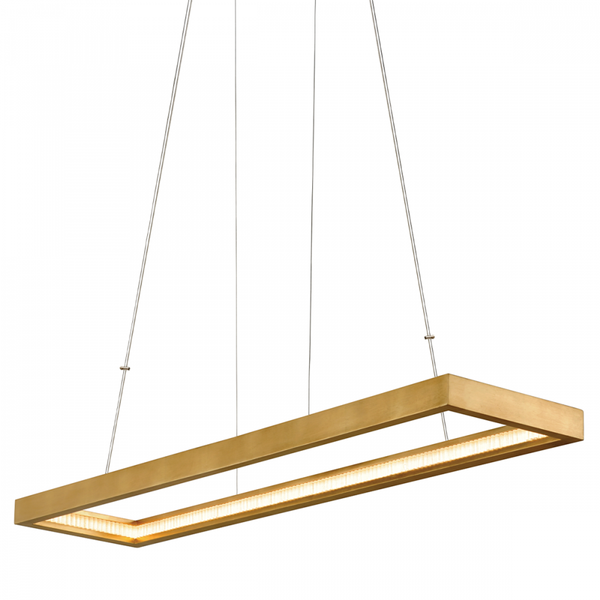 Linear Chandelier, 1-Light, LED, Gold, 14"W (284-51-GL CY92)