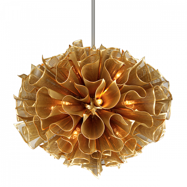 Chandelier, 16-Light, Gold, 36"W (218-416-GL CZ82)