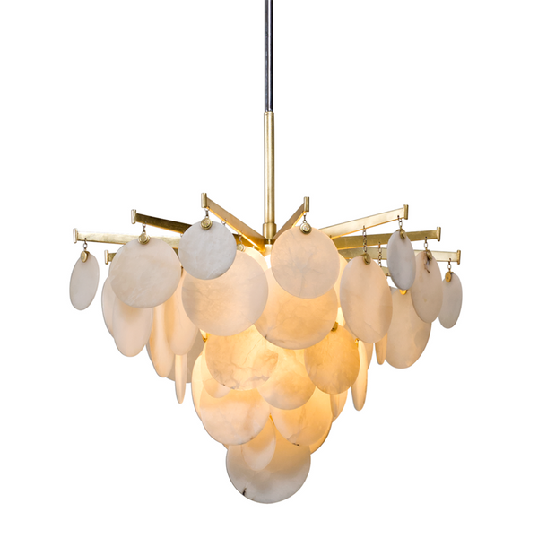 Chandelier, 3-Light, Gold, 28"W (228-42-GL/SS CZ8A)