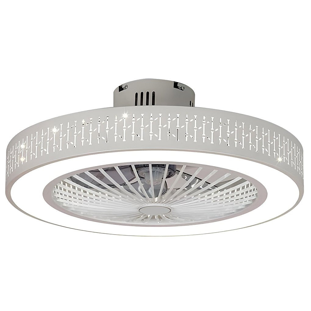 Creative Bladeless Ceiling Fans Light Ceiling Fans with Chandelier Ceiling Fan Lamp