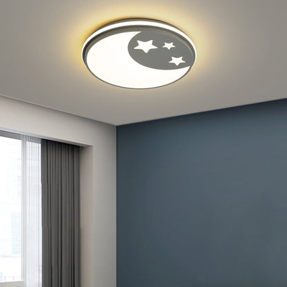 Creative Circular Cartoon Pattern LED Ceiling Lamp for Children's Room