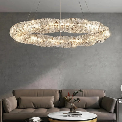 40" Bacci Crystal Light Fixture