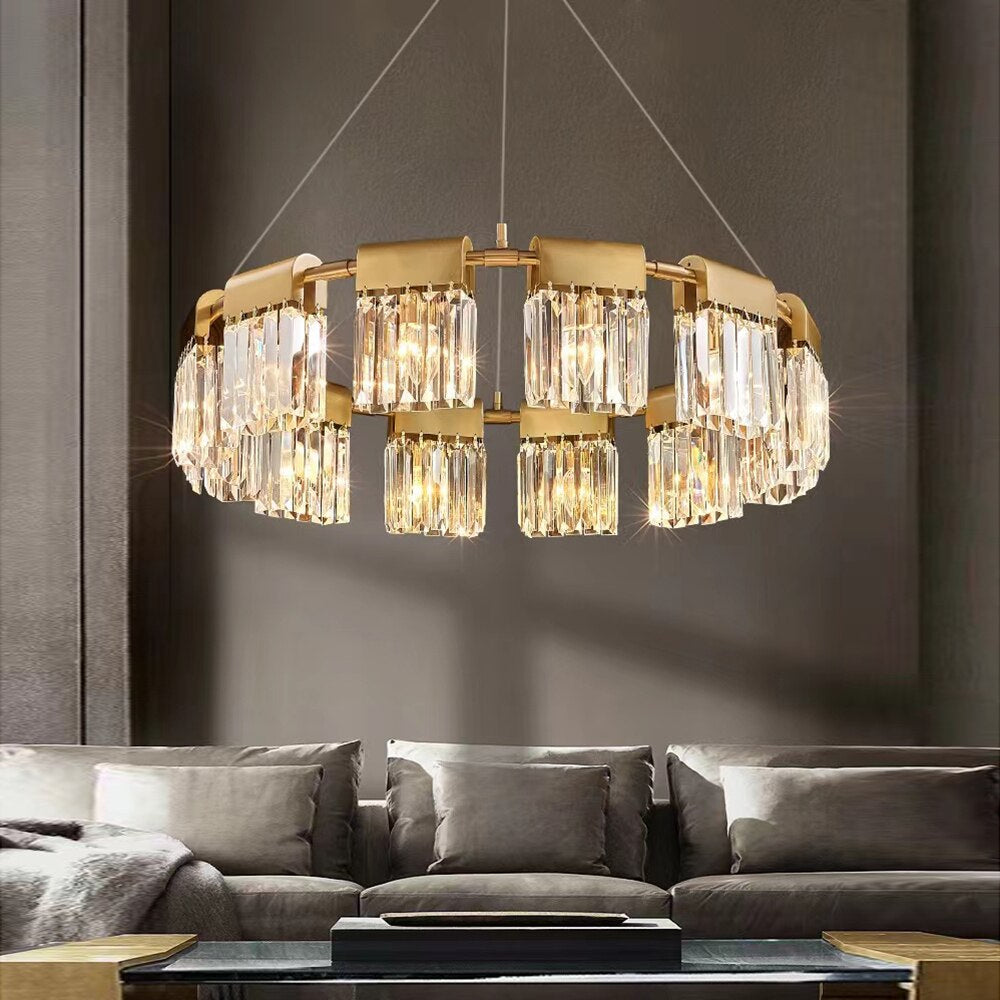 Gio Collection Crystal Modern Chandelier