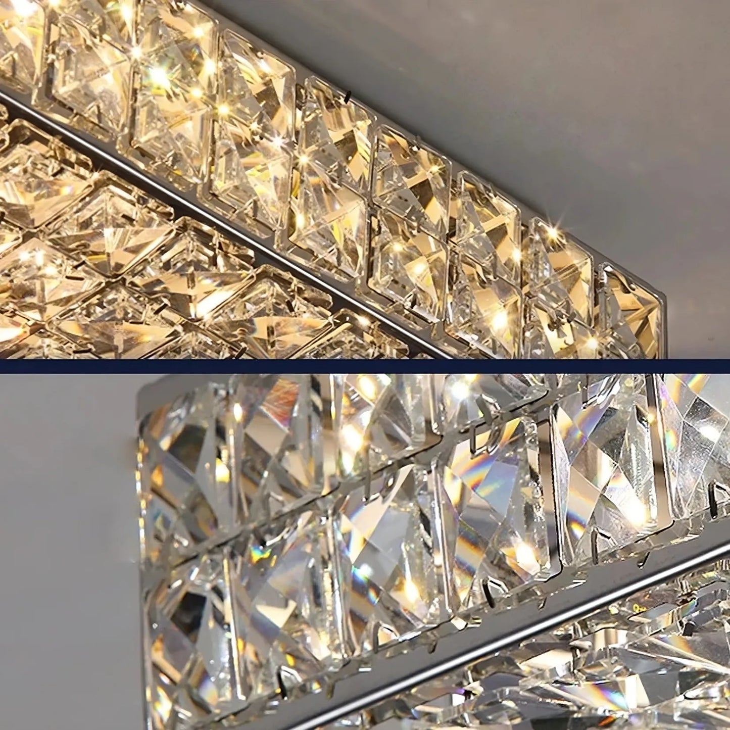 Bacci Clear Crystal Light Fixture