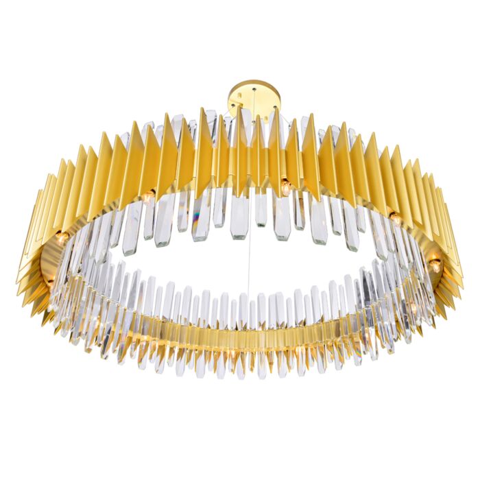 CWI Lighting Cityscape 24 Light Chandelier with Satin Gold finish