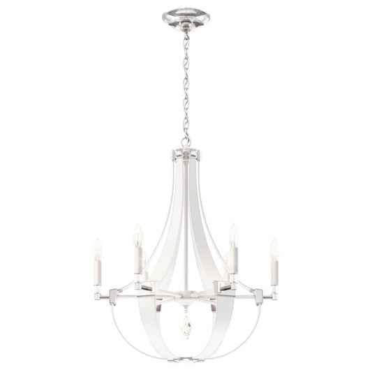 Crystal Empire 6-Light Chandelier in Black